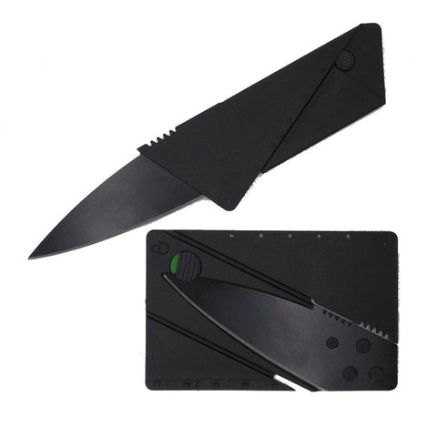 Folding Credit Card Knife Stainless Steel Blade