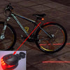 5LED 2 Laser Cycling Bicycle Rear Bike Light 7 Flash Mode Safety Tail Warning Lamp Waterproof