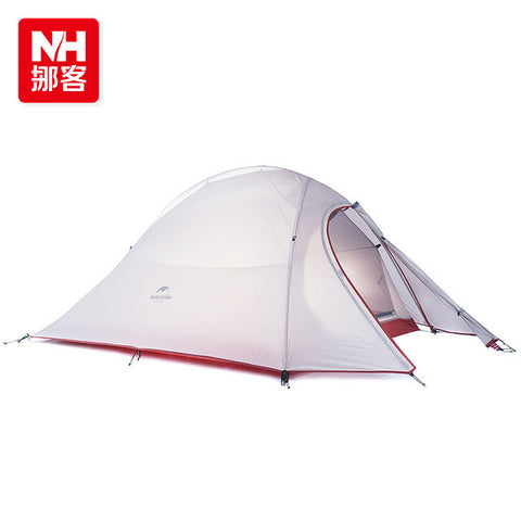 2 Person Tent 20D Silicone Fabric Tent Double-layer Camping Tent Lightweight 1.24kgon Mat