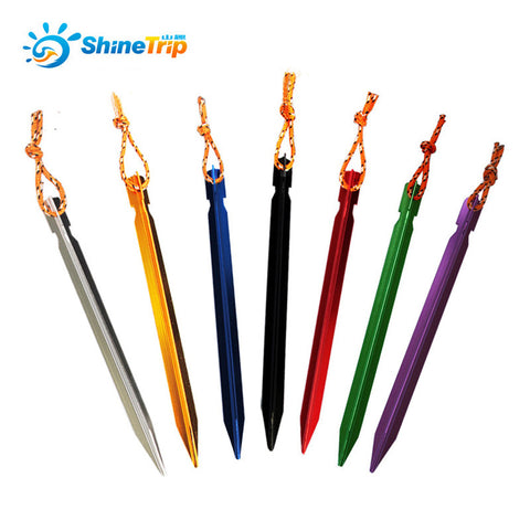 10 Pcs Aluminium Tent Pegs Stakes