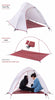2 Person Tent 20D Silicone Fabric Tent Double-layer Camping Tent Lightweight 1.24kgon Mat