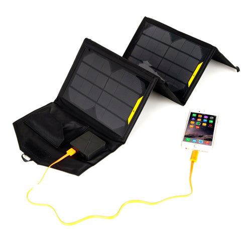 4 Panel 5V 15W Portable Folding Solar Charger