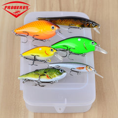 6pc/Box High Quality Fishing Lure, Mixed Size, High Carbon Steel Hook