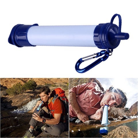 Portable Personal Water Filter Purifier Straw For Camping and Emergency