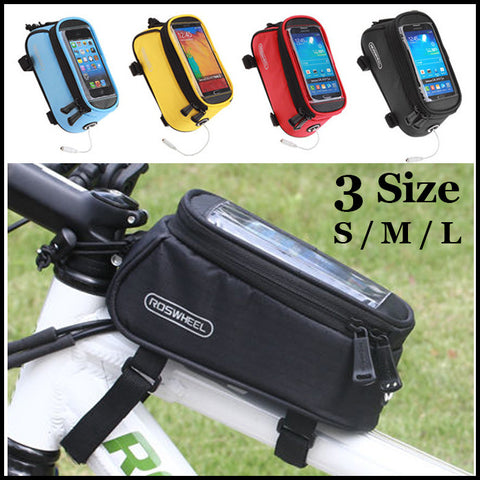 Bicycle Frame Pannier Waterproof Cycling Bike Bag Top Tube Basket Rack Pouch Outdoor Cycling