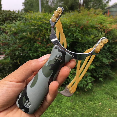 Powerful Slingshot Aluminium Alloy Camouflage Catapult Outdoor Hunting Tool Accesories