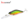 1Pcs  Laser  Wobblers Fishing Tackle 3D Eyes Sinking Minnow Fishing Lure Crankbait 6# hook