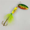 Sequin Spoon Metal wobble Fishing Lures Spinner Baits CrankBait