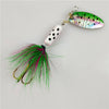 Sequin Spoon Metal wobble Fishing Lures Spinner Baits CrankBait