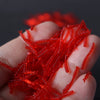 200pcs Smell Red Worm Lures 2cm Soft Bait