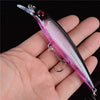 Float Tubes For Fishing 1PCS Floating Minnow Fishing Lure Laser Hard Artificial Bait 3D Eyes 11cm 13.4g Fishing Wobblers Crankbait Minnows Fishing Floats Float Tubes For Fishing