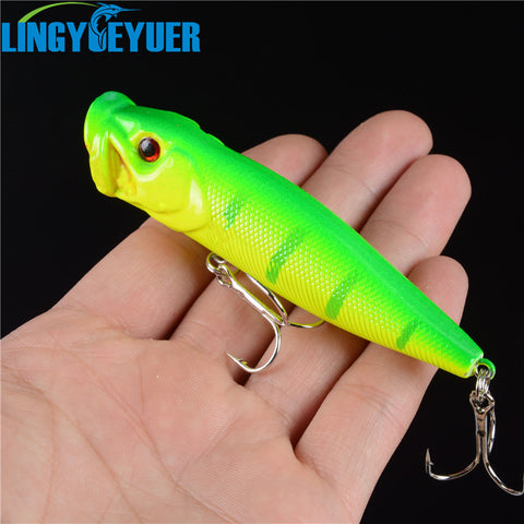 Big Popper Fishing Lures 3d Eyes Bait Crankbait Wobbler